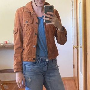 Burnt orange cropped jacket